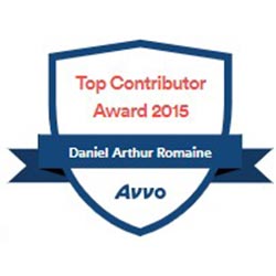  Top Contributor Award 2015 | Daniel Arthur Romaine | Avvo 